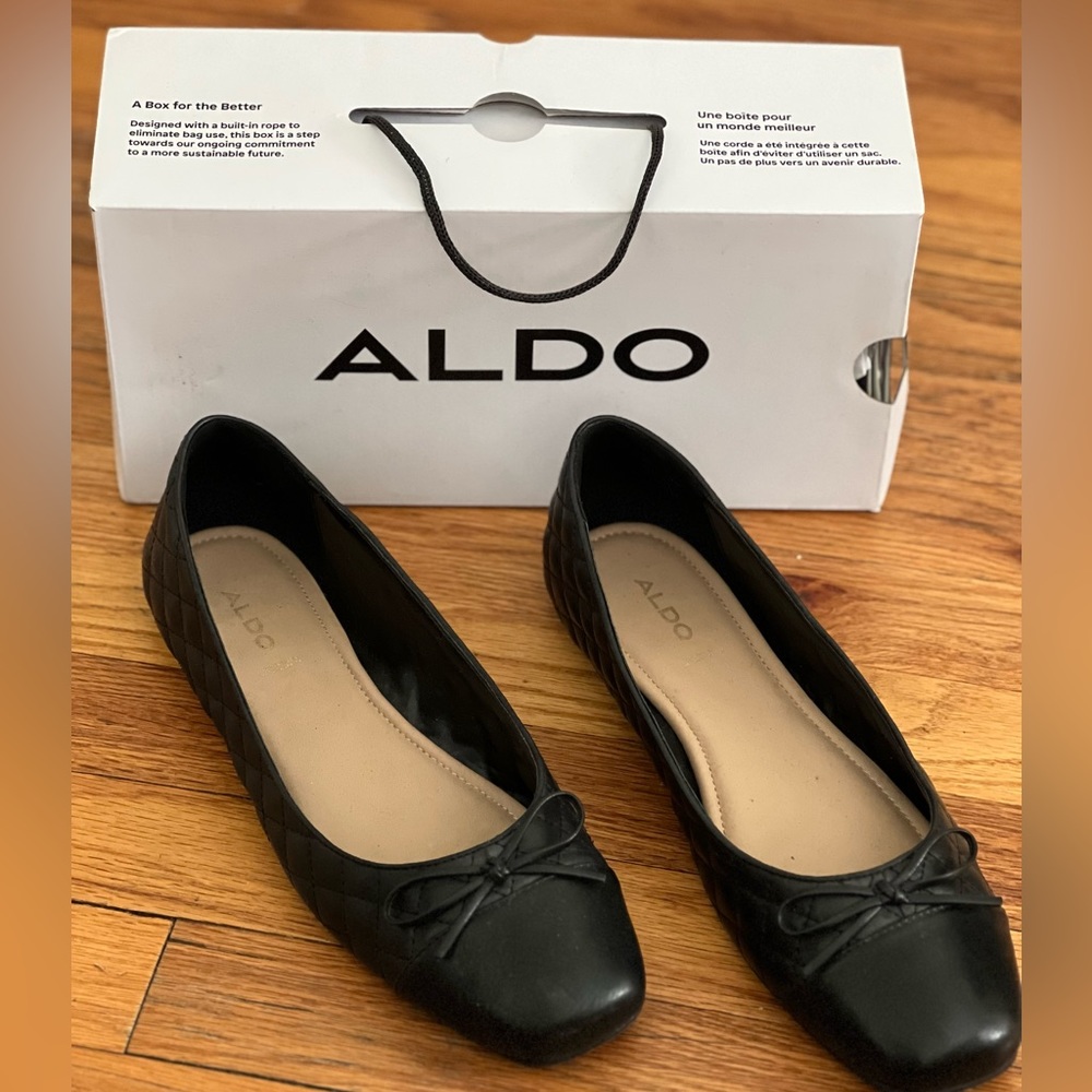 Aldo Ballerina Braylynn Ballet Flats. Size 11. Black.